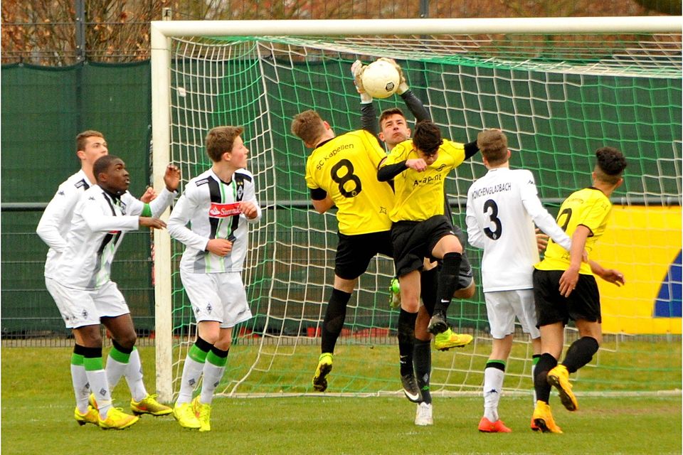 Sowohl für die U16 von Borussia Mönchengladbach als auch den SC Kapellen-Erft sieht es stark nach einer Teilnahme an der Quali-Runde aus F: Theo Titz
