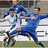 Drängt sich durch gute Trainingsleistungen auf: Kickers-Abwehrspieler Daniel Niedermann (re.).