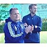 TVD-Coach Tobias Lindner (links mit Trainerkollege Wolfgang Buck): "Wir müssen kompakt stehen" Foto (Archiv): Holom
