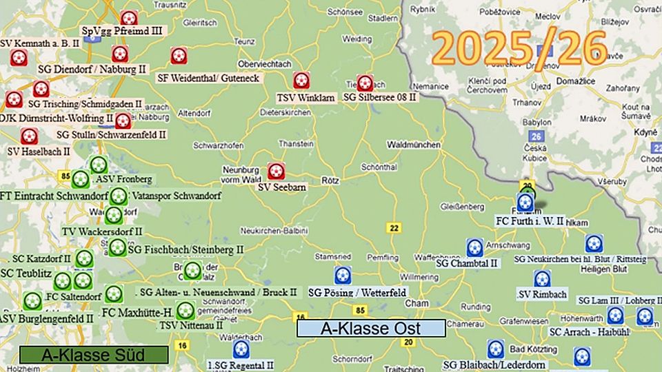 Die geografische Zusammensetzung der drei A-Klassen.