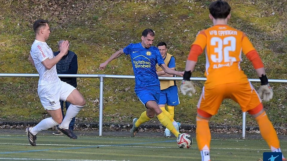 Die Eppinger (weiß) haben in der Rückrunde zu oft das Nachsehen.