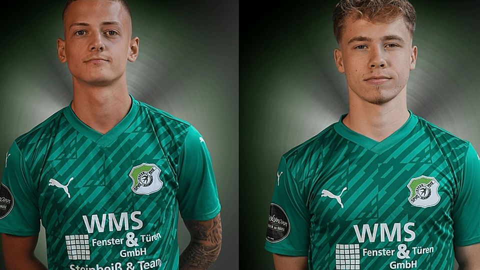 Luca Pinke (li.)  und Tim Kuhlmann bleiben der SpVg Schonnebeck erhalten. 