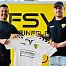 Sportvorstand Dennis Carmelini (links) und der neue sportliche Leiter Julian Jäger | Foto: FSV Rheinfelden