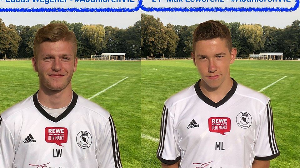Lucas Wegener und Max Lewerenz werden in der neuen Saison zum Kader der 1. Mannschaft des VfL Nauen gehören.