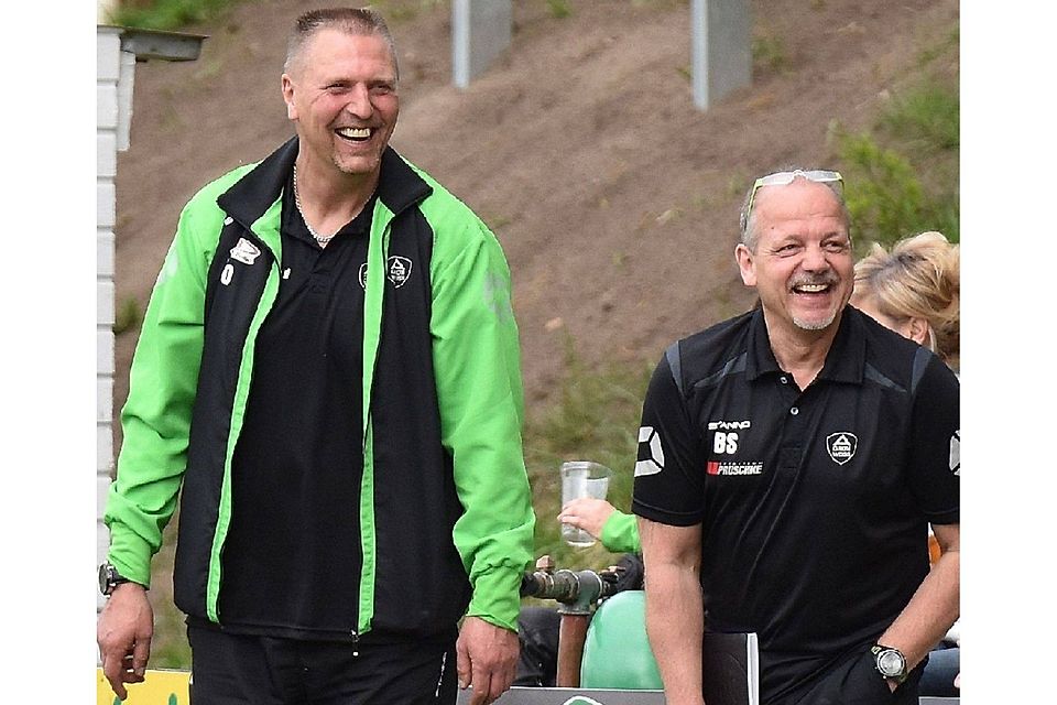 Freuen sich auf die neue Spielzeit: die GWA-Trainer Sven Orbanke (l.) und Bernd Schönfelder  ©Ingo Muhme