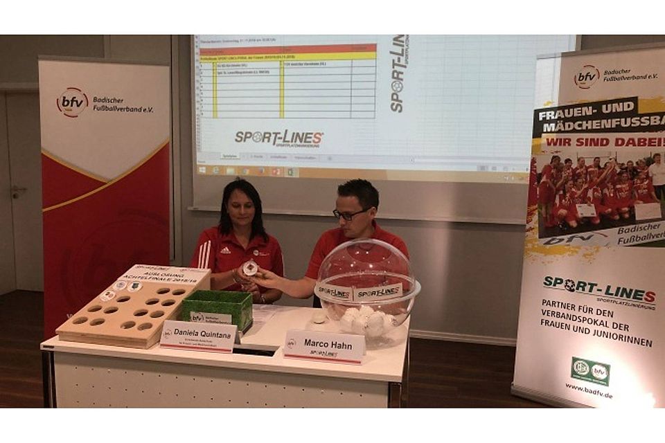 Foto: Auslosung Sport-Lines Pokal (Quelle: bfv)