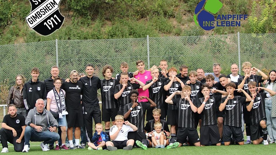 Die U17 des SV Gimbsheim blickt auf eine erfolgreiche Hinrunde zurück.