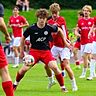 Die Hauzenberger (schwarze Trikots) können mit dem Auswärtspunkt zufrieden sein, Passau hätte sich aufgrund des Spielverlaufs heute mehr erhofft.