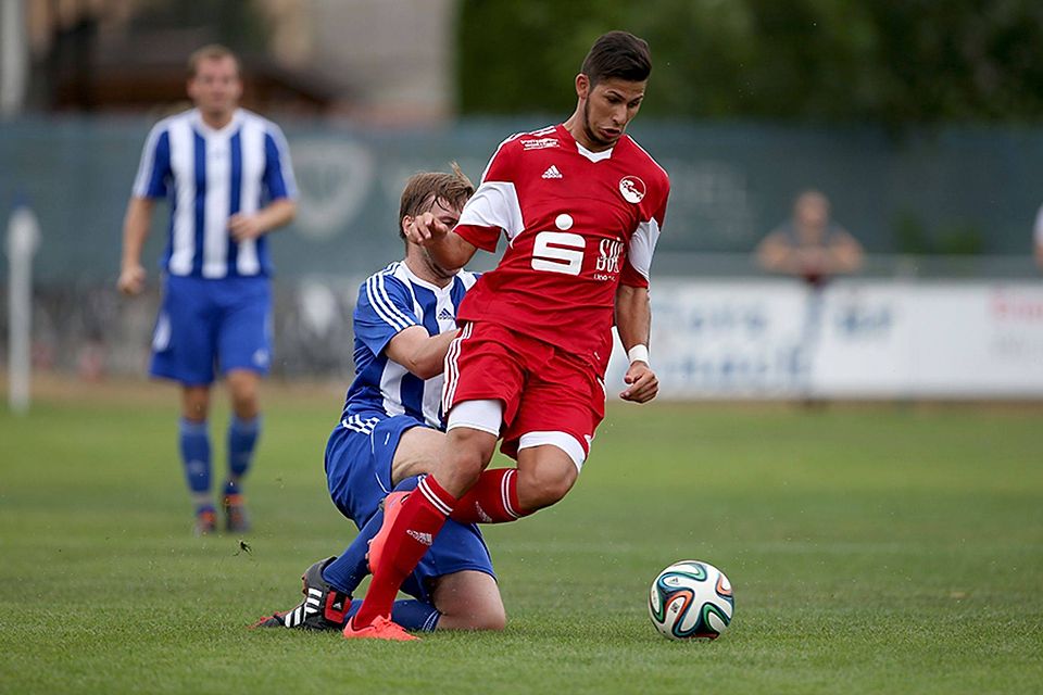 Treibende Kraft beim FC Coburg: Sertan Sener im Spiel gegen Leinach.