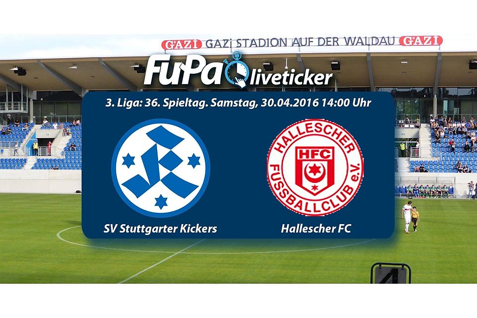 JETZT LIVE: Die Stuttgarter Kickers empfangen den Halleschen FC. Foto: Collage FuPa Stuttgart