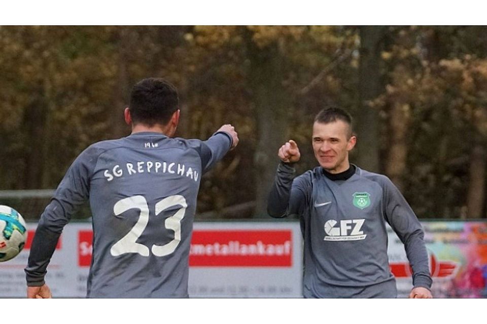 Michal Zawada (rechts) ist mit 34 Treffern bester Torschütze in der Landesliga.                           F: Samarkin
