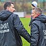 Bleiben auch nach dem geglückten Klassenerhalt der U21 des FC Memmingen an Bord: Das Trainerduo Besim Miroci (links) und Oliver Greiner.