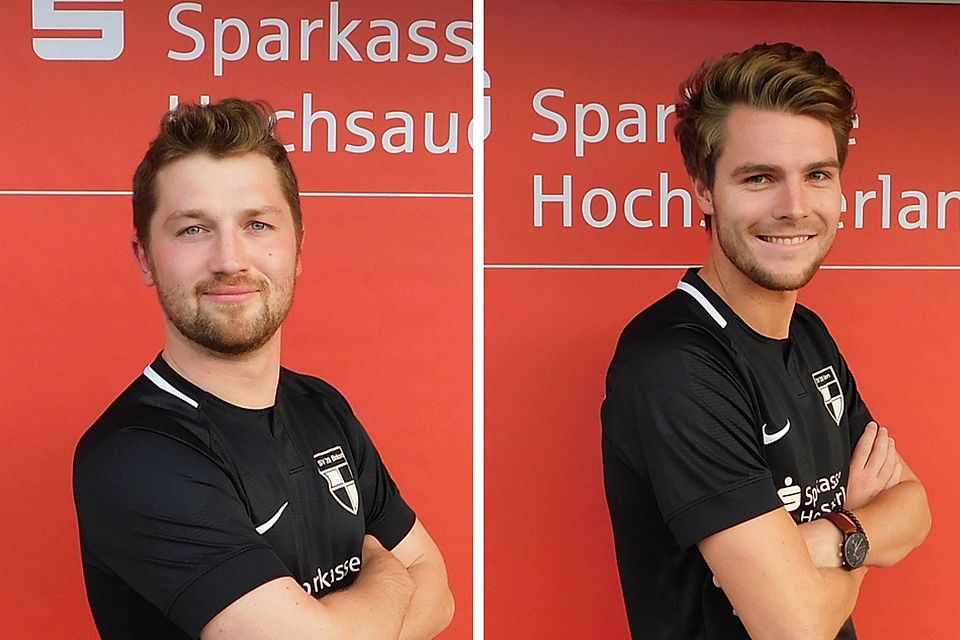 Brüne (links) und Rummel bringen die Saison beim SV Brilon als Trainerduo zu Ende.
