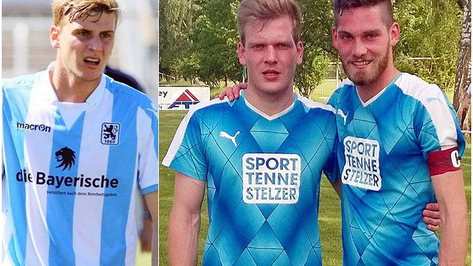 Wollen helfen: Stefan (rechtes Foto links) und Markus Daferner spielen für den SV Klingsmoos. Bruder Christoph (linkes Foto), der derzeit verletzt ist, steht beim TSV 1860 München unter Vertrag.