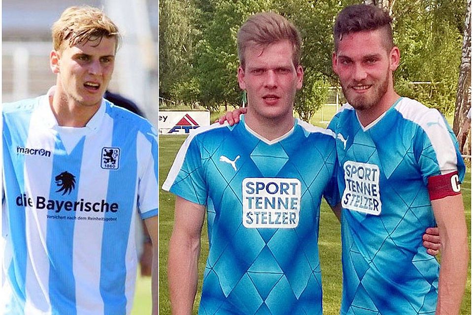 Wollen helfen: Stefan (rechtes Foto links) und Markus Daferner spielen für den SV Klingsmoos. Bruder Christoph (linkes Foto), der derzeit verletzt ist, steht beim TSV 1860 München unter Vertrag.