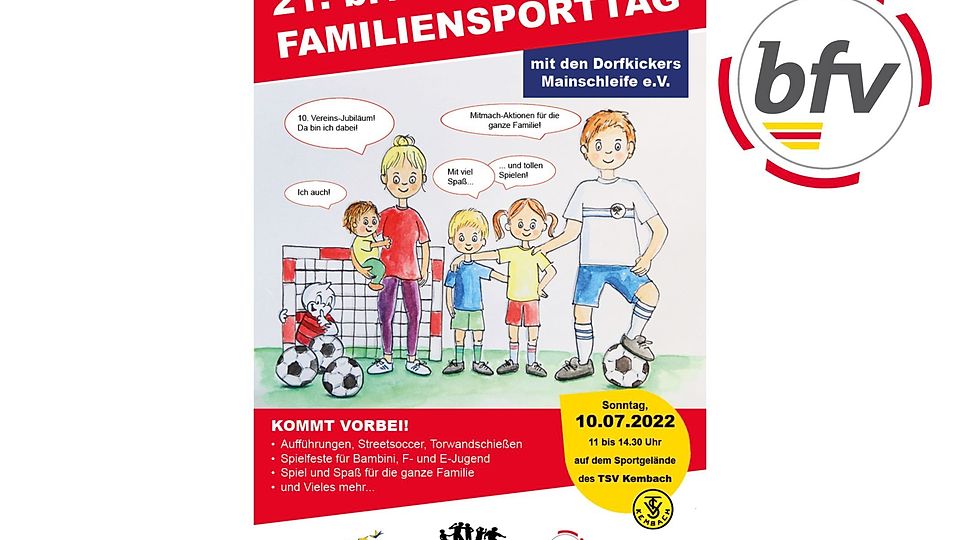 Plakat: Ankündigung Familiensporttag 