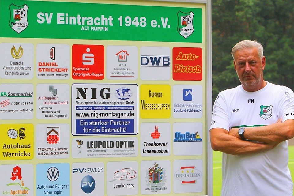 Frank Neumann, der Sportlicher Leiter beim SV Eintracht Alt Ruppin.