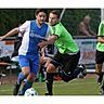 Vorwärtsdrang: Beim TSV Gundheim ist Benjamin Knobloch (blau-weißes Trikot) eine feste Größe.	Archivfoto: pa/Christine Dirigo