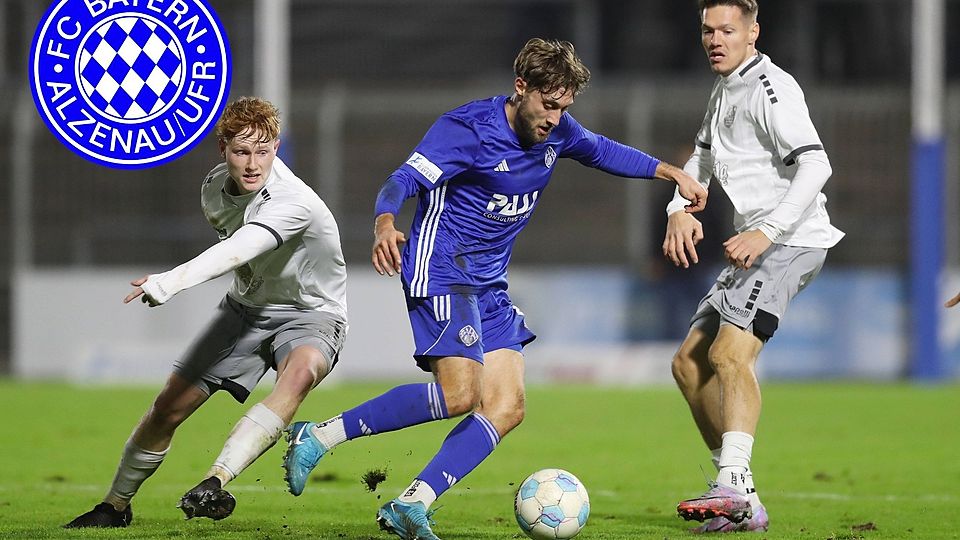 Lucas Sitter (in blau) stürmt ab sofort für Bayern Alzenau. Mit ihm kommt auch Niklas Meyer zum Hessenligisten.