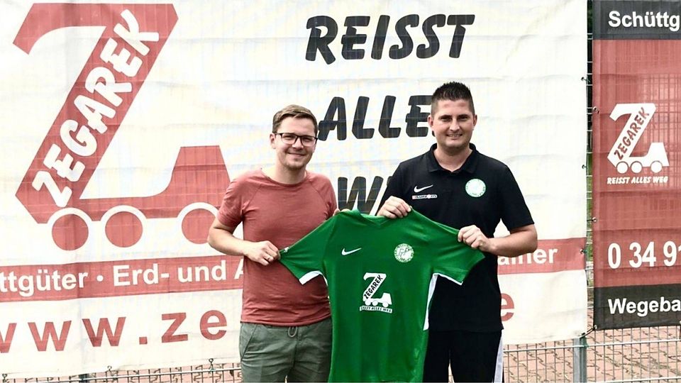 Benjamin Witt (l.) bei der Vorstellung mit Maik Trollmann.