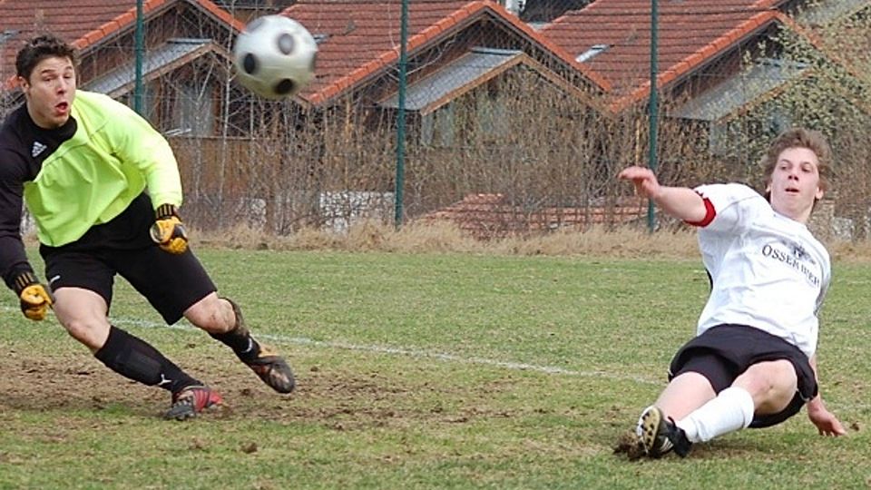 Die Chance sofort auf 0:2 zu erhöhen - aber knapp vorbei. Foto: S.Brandt