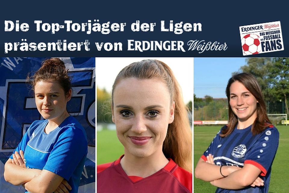 Sind im Rennen um 15 Kisten ERDINGER Weißbier: Julia Stieglmeier, Lisa Maier und Lisa Feil (v.l.n.r.)