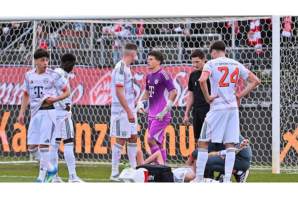 Die Amateure des FC Bayern beim Spiel in Würzburg.