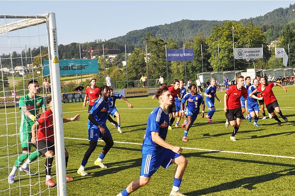 Gebannt in Erwartung des Spielobjekts. 