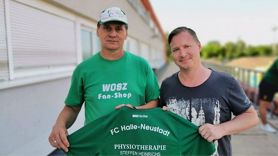 Marko Rujner (re.) coacht ab sofort die Herren beim FC Halle-Neustadt.
