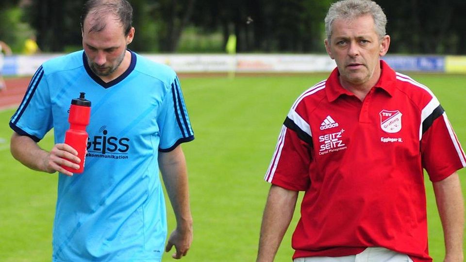 Michael Müller (links) und Johann Egginger bilden bis 2019 das Trainerduo beim TSV Grafling. F: Nagl