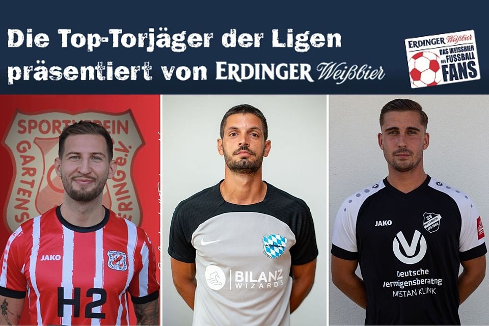 Die Top-Torjäger der Münchner Kreisklassen: Filip Martinovic, Nemanja Rancic und Fabian Barth (v.l.n.r.)