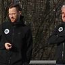 Fabian Bäcker (links) und Co-Trainer Erich Jäger gehen zuversichtlich in die neue Saison in der Verbandsliga Süd.