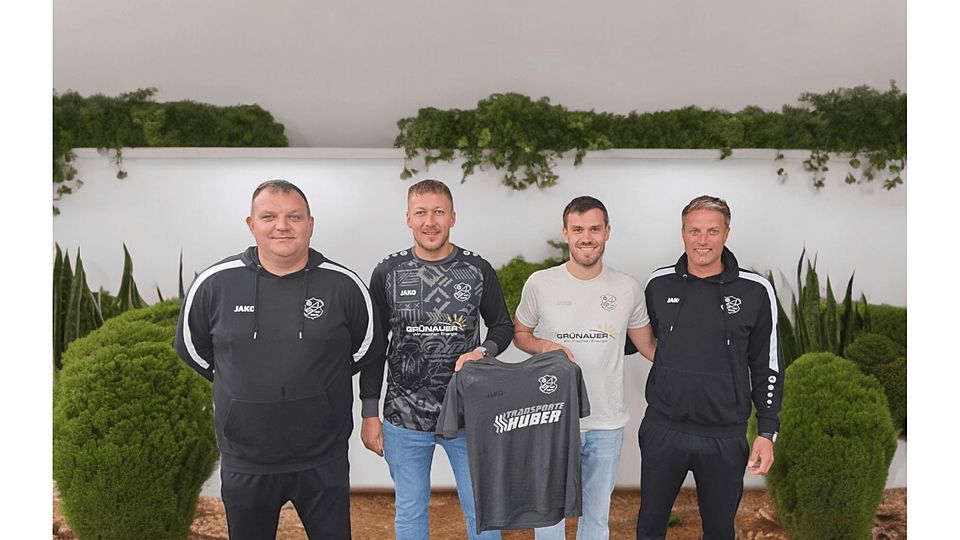 v.l.: Co-Trainer Kollmann, Gruner, Noll, Cheftrainer Wimmer 