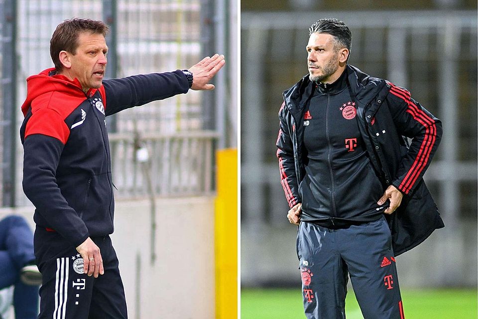Kehrt zum dritten Mal auf die Trainerbank des FC Bayern II zurück: Holger Seitz (li.) wird Nachfolger von Martin Demichelis.