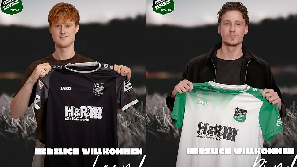 Zwei Last-Minute-Neuzugänge bei der SG Finnentrop/Bamenohl: Keeper Zielonka (links) und Angreifer Alajbegovic.