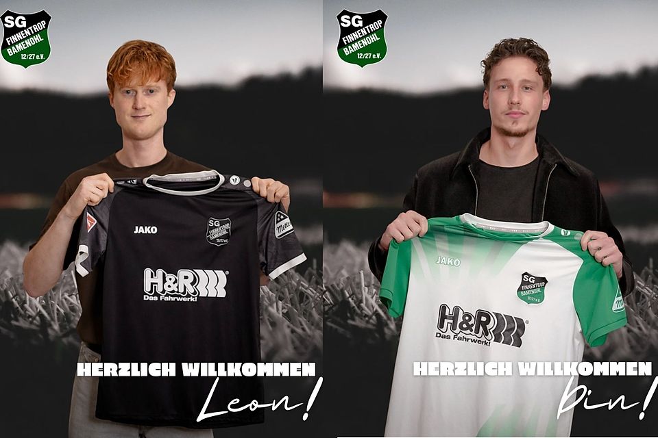 Zwei Last-Minute-Neuzugänge bei der SG Finnentrop/Bamenohl: Keeper Zielonka (links) und Angreifer Alajbegovic. Zwei Last-Minute-Neuzugänge bei der SG Finnentrop/Bamenohl: Keeper Zielonka (links) und Angreifer Alajbegovic.
