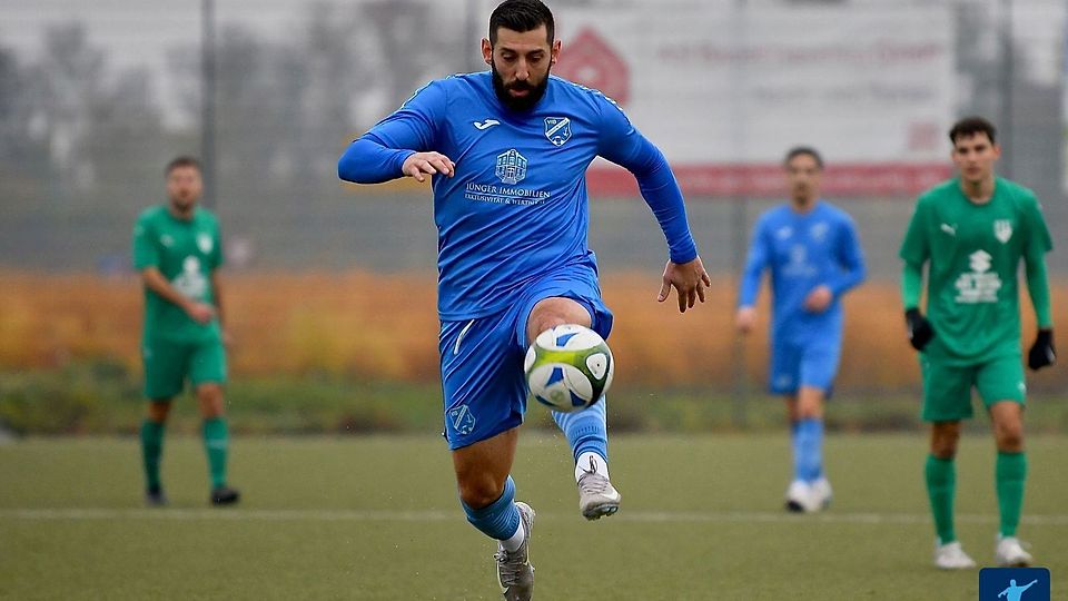 Can Özer ist mit Marc Perchner der beste Torjäger der Gruppenliga Darmstadt.