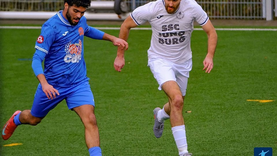 Sohaib Benikhlef (links) löste seine Rolle als Sechser beim 5:1-Erfolg über Juno Burg hervorragend. 