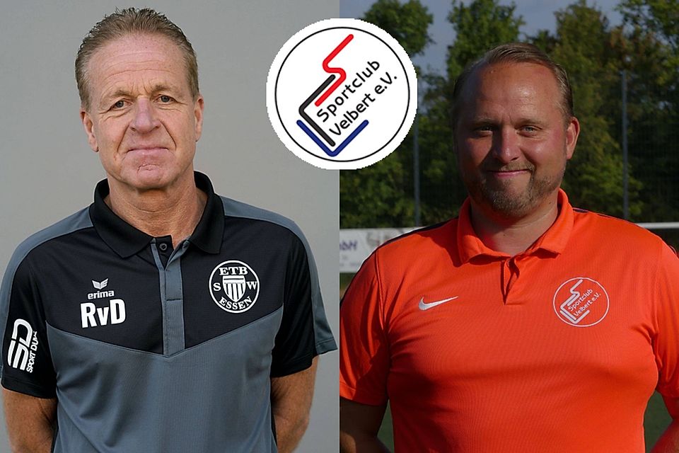 Ralf vom Dorp (links) und seinen ehemaliger Co-Trainer Andreas Berkenkamp kehren zum SC Velbert zurück - in neuer Funktion.