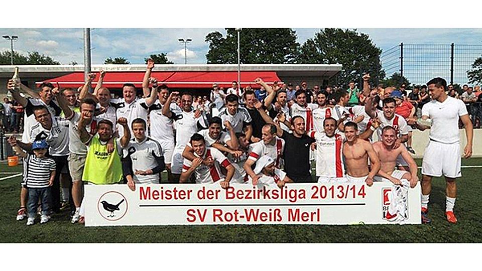 Auch im Feiern meisterlich: Der künftige Landesligist SV RW Merl. Repro: GA