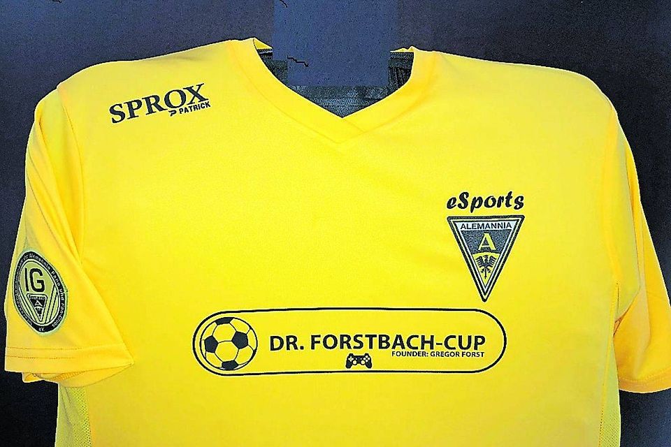 Schwarz-gelb, was sonst? So sieht es aus, das aktuelle eSports-Trikot des Aachener Fußballvereins Alemannia Aachen.