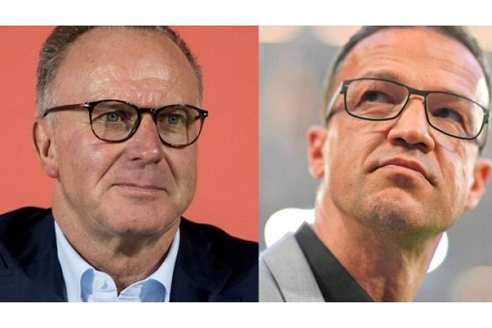 Reden derzeit nur übereinander: Frankfurts Fredi Bobic (r.) reagierte vor dem Pokalspiel auf Schalke auf Karl-Heinz Rummenigges Zurechtweisung. mis, dpa