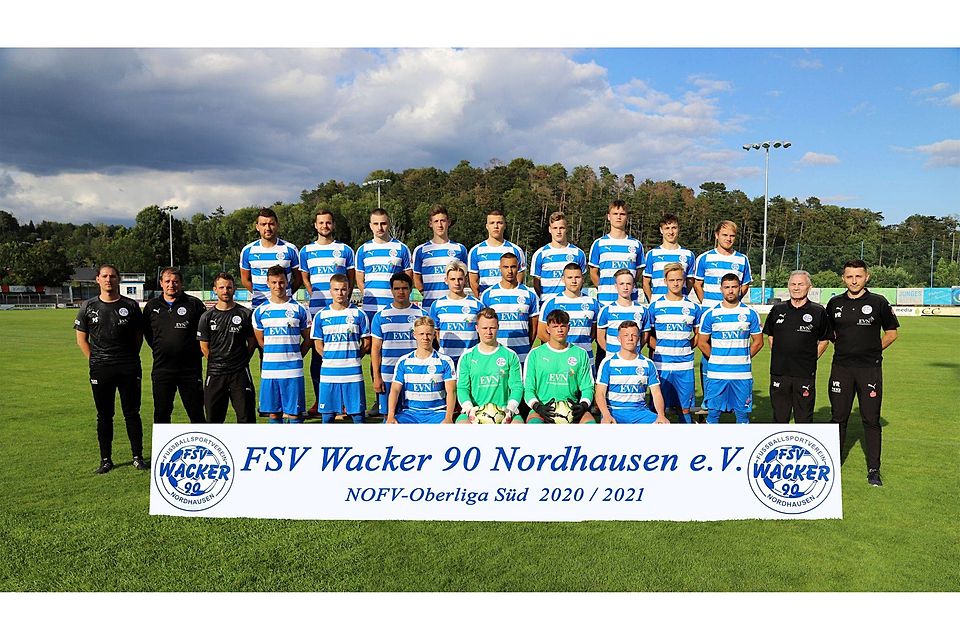 Das Team des FSV Wacker 90 Nordhausen in diesem neuen Spieljahr 20/21