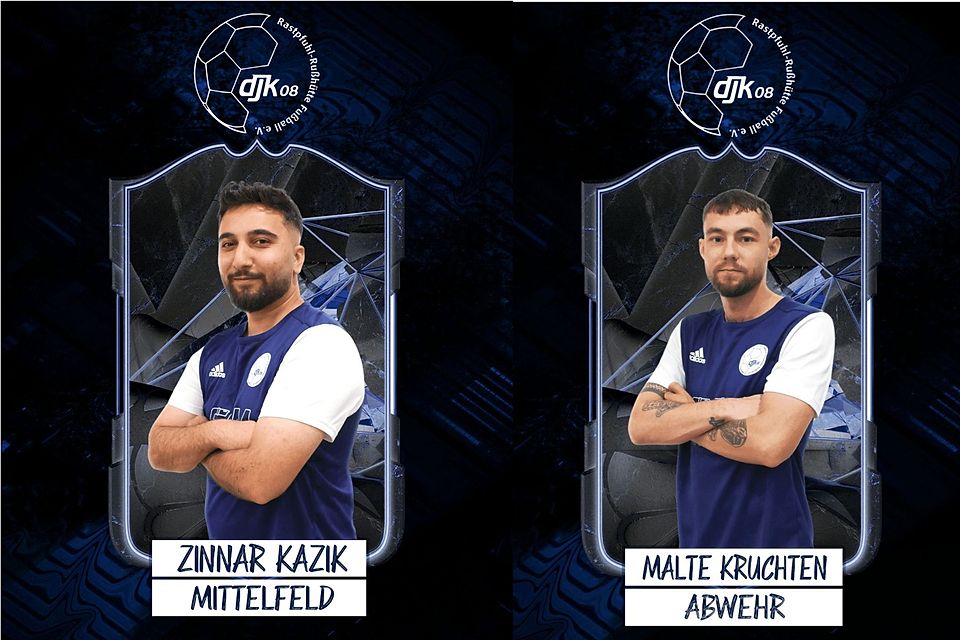 Das erfolgreiche Trainerduo der DJK Rastpfuhl-Rußhütte: Zinnar Kazik (links) und Malte Kruchten (rechts)