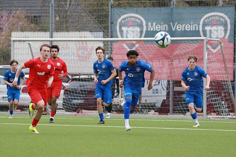 Partie zwischen der U19 TSB Flensburg - Kilia Kiel.