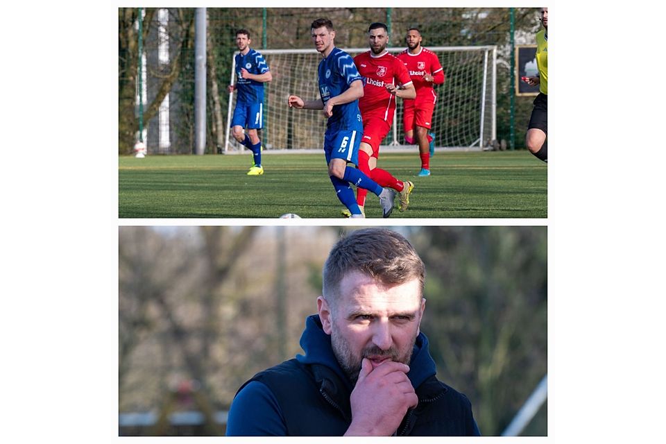 Oben: Lange spielten sie zusammen Dominik Heinen und Toni Zupo. Unten: Neuer Cheftrainer beim FCR Nermin Jounuzi 