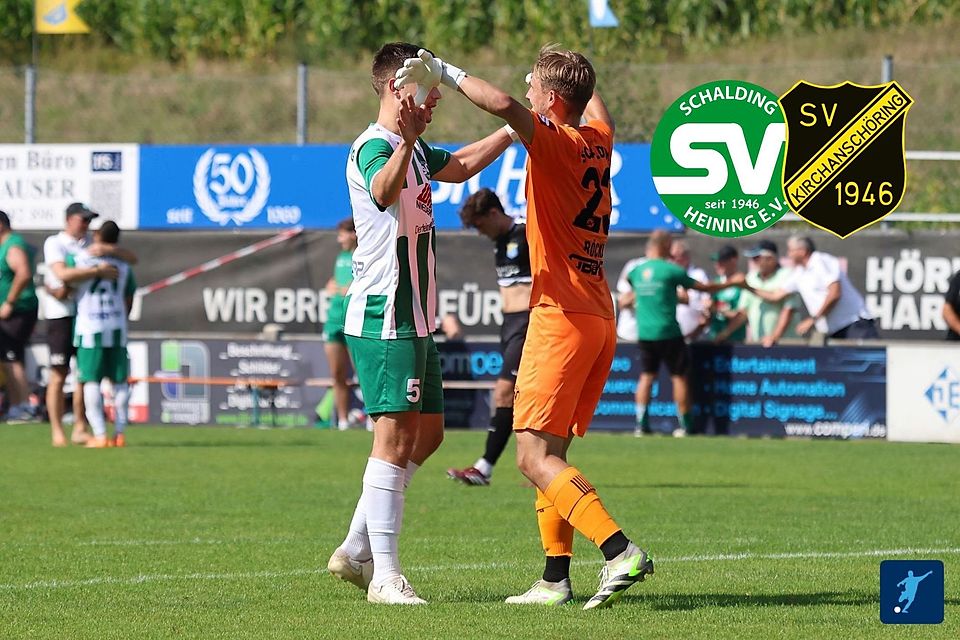Christoph Szili (li.) und Philipp Röckl durften in Pipinsried einen richtungweisenden 1:0-Auswärtserfolg feiern. Jetzt will der SVS am Mittwochabend gegen Kirchanschöring nachlegen. Christoph Szili (li.) und Philipp Röckl durften in Pipinsried einen richtungweisenden 1:0-Auswärtserfolg feiern. Jetzt will der SVS am Mittwochabend gegen Kirchanschöring nachlegen.