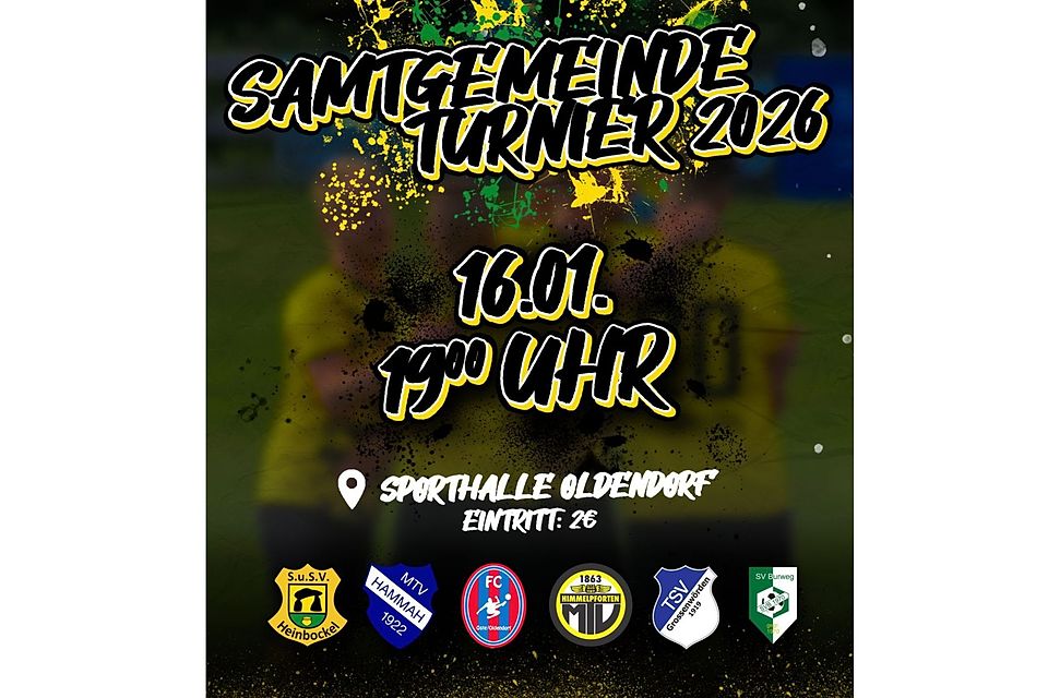 Sechs Teams spielen beim Traditionsturnier in Oldendorf..