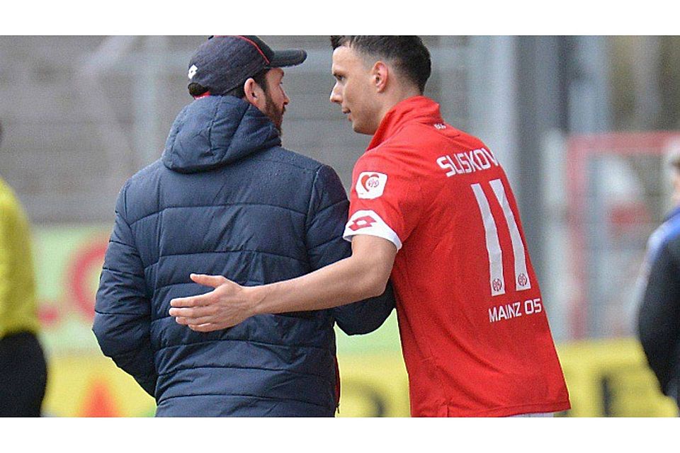 FSV-Coach Sandro Schwarz will den Druck vor der Partie nicht unnötig erhöhen F: Klein