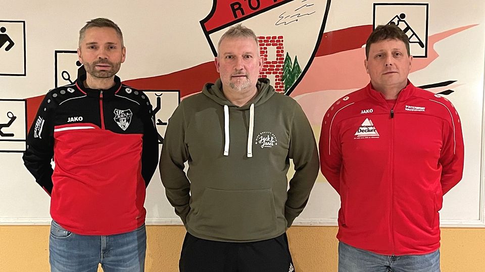 Von links: Abteilungsleiter Benedikt Christoph, der neue Coach Thomas Voith und der stellv. Abteilungsleiter Jürgen Meixensperger.